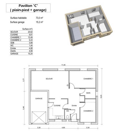 plan pavillon C