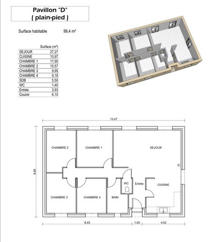 plan pavillon D